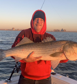 Look at this trophy striped bass!!